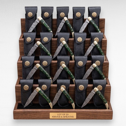 20pc damascus folding pocket - 20pc,